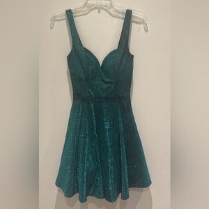 City Triangles Teal Green Dress